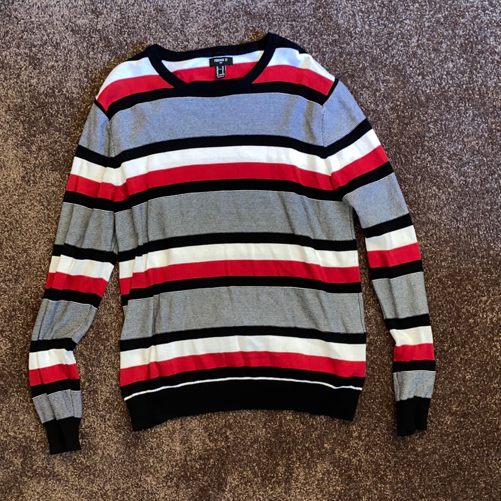 Forever 21 Red Black White Longsleeve